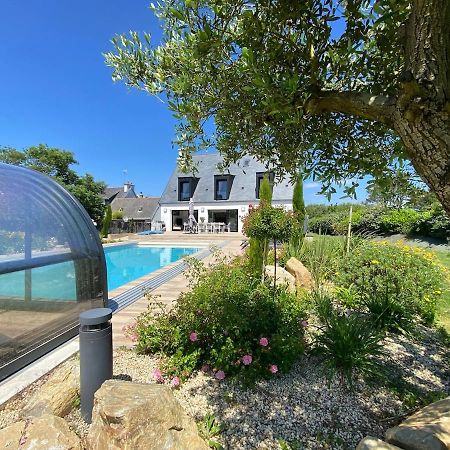 Superbe Villa Tout Confort Avec Piscine Chauffee Er Couverte Et Spa A 2 Pas De La Plage Fouesnant Kültér fotó