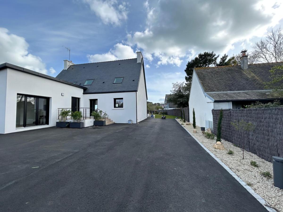 Superbe Villa Tout Confort Avec Piscine Chauffee Er Couverte Et Spa A 2 Pas De La Plage Fouesnant Kültér fotó