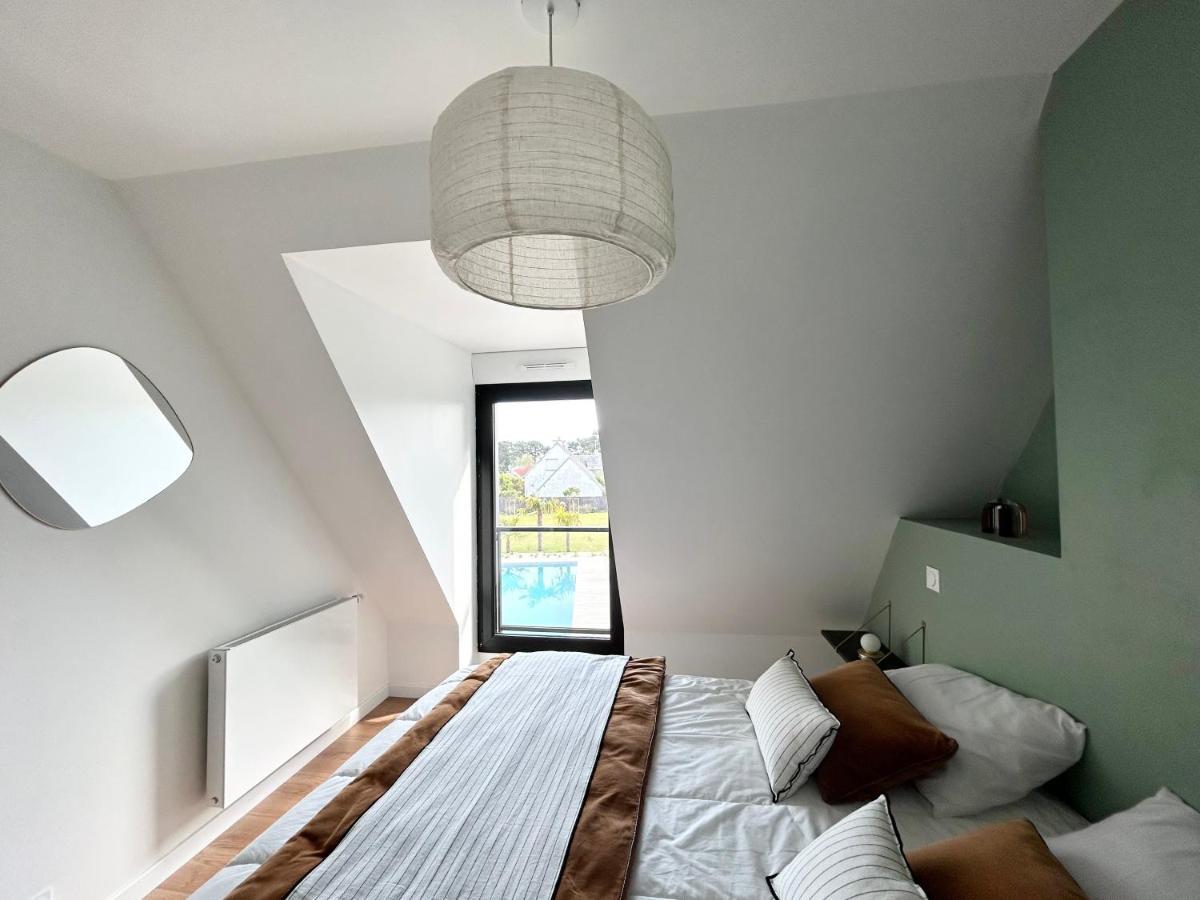 Superbe Villa Tout Confort Avec Piscine Chauffee Er Couverte Et Spa A 2 Pas De La Plage Fouesnant Kültér fotó